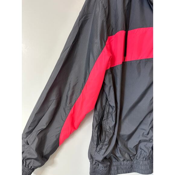 Hurley Men's 90s Jack Windbreaker Jacket Full Zip Gray Sz XL Lightweight Casual - Picture 7 of 16